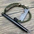 Miniatyrbilde 4 av 5: Brannstartersett for Camping/Fotturer Ferro Rod Brannstarter - Alt-i-ett Magnesium Brannstarter - Tenningssystemet 2 stk