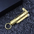 Miniatyrbilde 2 av 5: Håndlaget Sigarett Lighter WWI WWII Kule Retro Vintage Messing/Kobber Gravløper Lighter, Gave til Samling (gull)