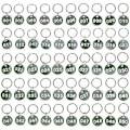 Miniatyrbilde 1 av 2: 1-50 Nøkkelring med tall, nummererte merkelapper, skap, treningsstudio, nøkkelringer, gravert nummer med nøkkelringer, aluminiumsnummerert merkelapp, grønn Green