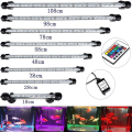 Miniatyrbilde 1 av 5: LED Akvarielys, Undervannsbelysning, RGB Farge IP68 Vanntett Dykkerør, Med Fjernkontroll, 15 LEDer 5050 SMD, 28cm, 3.8w