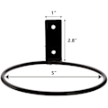 Miniatyrbillede 1 af 3: 4 Pak 5 Tommer Blomsterpotteholder Ring Væghængt Blomsterpotteholder Ring Planteophæng, Sort$5 Tommer Blomsterpotteholder Ring Væghængt 4 Pak Mig