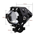 Miniatyrbillede 4 af 4: Elektrisk Motorcykel Bil Lys Laser Kanon U5/U7 Angel Eye Pedalcykel Modificeret LED Forlygte Sort