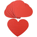 Miniatyrbilde 1 av 2: 40 stk Hjerteformede Kort Valentinsdag Gavekort Blanke Hjerteformede Kort Hjertepapirutklipp Rød 15X12CM Red 15X12CM