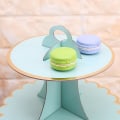 Pikkukuva 4 / 5: 3-tasoinen kakkuteline cupcake-kartonki, lasten syntymäpäivä- ja hääjuhlat, vihreä