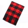 Miniatyrbillede 2 af 4: Vinter Blød Matchende Sjal Britisk Tartan Sjal Sort Og Grå Lille Tartan Sort Rød Black Red