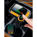 Pikkukuva 2 / 5: Bluetooth FM-lähetin auton sovittimeen, tukee langatonta handsfree-puhelua ja MP3-musiikkia/sovelluksen äänen toistoa, 1,8 tuuman värillinen näyttö, 3 USB-laturia