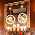Miniatyrbild 5 av 5: Juldekoration LED-ljusslingor Fönsterhängande 3D-lampa Drivs med Sugkopp Varmvit För Utomhus Inomhus Julgran Hängande Ljus Sovrum
