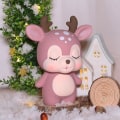 Miniatyrbild 3 av 5: Hjort Spargrisa Cartoon Söt Mynt Spargrisa Spargrisa Rosa