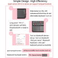 Miniatyrbillede 2 af 5: Touchpad Bluetooth Tastatur til iPad Pro Trackpad Trådløs Bluetooth Tastatur til iPad iOS Tablet Smartphone Laptops Mac, Slank Trådløs Tastatur Rund