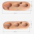 Miniatyrbillede 2 af 4: 51/53mm Træ Kaffeknaster Mat Presse Pulver Kaffe Presset Pulver Holder Kaffe Apparat Opbevaring
