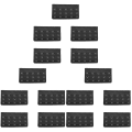 Miniatyrbilde 2 av 3: 15 stk Elastiske BH-forlengere for damer, 3 rader med 5 kroker, BH-forlengere, forlengelsesstropper 15 pcs