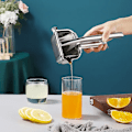 Miniatyrbild 5 av 5: Citronpress i Rostfritt Stål - Handdriven Saftpress för Apelsin, Lime, Grapefrukt