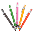 Pikkukuva 1 / 2: 5 kpl Ihmismieliset Kynänkahvat Kapasitiiviset Kynät Luovat Stylus-Kynät Metalliset Kuulakärkikynät Sekalaiset Värit 13,5X1CM Assorted Color 13.5X1CM
