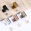 Miniatyrbilde 4 av 5: Magnetisk dørstopper, dørstopper i rustfritt stål for hjemmekontor (børstet stål)