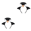 Pikkukuva 2 / 2: 3 kpl Pingviini Pääpanta Ihastuttava Pingviini Hiuspannan Pääasu Hiusten Asuste Halloween Juhlatarvike Keltainen 2pcs