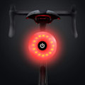 Miniatyrbillede 1 af 5: Baglygte Cykel, USB Genopladelig LED Vandtæt Advarselslampe 5 Tilstande_ryy
