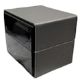 Miniatyrbild 1 av 2: Urvisningsfodral för män, Urbox, Visningsfodral, Urlagringsorganisatör, Smyckeskrin, Urpackning Black 10X8.6CM