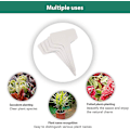 Miniatyrbillede 3 af 5: 100 stk. Mini T-formede Plastik Plantepinde Stick-in Etiketter Mærkning Plantning Markører Skilte 6cm * 10cm Praktisk Til Alle Gartner