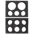 Miniatyrbillede 1 af 3: 2 stk. Kopper Bulk Take Away Kop Bæger Takeaway Kaffe Bærer Vand Kop Bærer Take Out Kop Bærere Sort Black 30X20CM