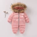 Miniatyrbilde 1 av 4: Baby En-delt Dunjakke Ned En-delt Tykkere Barnedunantrekk 100cmpink pink 100cm