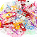 Miniatyrbillede 1 af 5: Premium Plastikclips, 100 stk., Sytilbehør til Syning, Quilting, Håndværk, Assorterede Farver til Håndværk