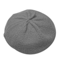 Pikkukuva 2 / 5: Beretti Naisille, Ranskalaistyylinen Pipo Talvi Muoti Lämmin Villavuori Neulotuppi Retro Pehmeä Puhdas Väri WildGrey Grey