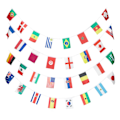 Miniatyrbild 2 av 2: Utomhusflagga Världsflagga Sträng Strängflagga Banner Konferens Strängflagga Vimpel Banner Internationell BuntingFärgglad21x14cm Colorful 21x14cm