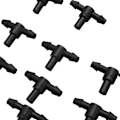 Miniatyrbild 2 av 4: 300 st (150 par) trädgårdsbevattning Kit Justerbar Atomiseringsdropp Atomiseringsanslutning T-koppling