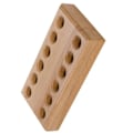 Miniatyrbilde 5 av 5: Tang Organizer Stativ i furu, treholder for kuttere, 12 hull for oppbevaring