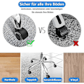 Miniatyrbilde 4 av 5: Erstatningshjul for kontorstoler på harde gulv - 5-pakning - 11 mm / 22 mm - For gamingstoler, snurrstoler, Pr_RY