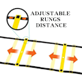 Miniatyrbillede 2 af 5: Agility Ladder Justerbar Agility Ladder Hastighedstræningsudstyr 10 Ringe Med Bærepose Ideel Til Øvelser, Koordination Og Atletiske Færdigheder Ex