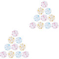 Miniatyrbilde 3 av 4: 30 stk Tykke Dusjhetter Elastisk Vanntette Badehår For Dame Jente Kvinner Bruk (Tilfeldig Stil)20 20 pcs 26X26cm