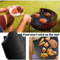 Miniatyrbilde 4 av 5: Grillmatte 40 * 60 cm, 5 stk. Gass/elektrisk/kullgrillmatte, ikke-klebende teflon, gjenbrukbar, enkel å rengjøre og ikke-klebende, kan kuttes