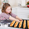 Miniatyrbillede 3 af 4: Baguette Bageform, Baguette Bageforme, Baguette Bagebakke, Brød Bagebrød, Baguette Bak