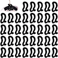 Miniatyrbillede 1 af 5: 40 stk. Mini Tøjhængere Hængekrog Fløjlsblød Anti-slip Frakke Hængekrog Kaskaderende Hængere Skab Connector Hooks Til Garderobe, Badeværelse, Soveværelse, Køkken