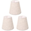 Miniatyrbillede 1 af 4: 3 stk. Stof Lampskærme Chandelier Vægslampe Støvsikre Dæksler Lampetilbehør 3stk 14X13X9CM 3pcs 14X13X9CM