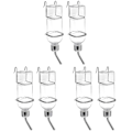 Miniatyrbilde 1 av 3: 6 stk 350 ml Plastkaniner Vannmater Hengende Fontener Dyre Drikkflaske 6 stk 5,2X5,2X23CM 6 pcs 5.2X5.2X23CM