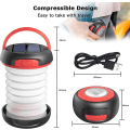 Miniatyrbillede 2 af 5: Solcelled Campinglampe Genopladelig Led Lygte 2 I 1 Udendørs Foldbar Lomme Teleskopisk Usb Kabel Batteri 3 Lysstyrke 800mah Max Varighed 12t Til Vandreture