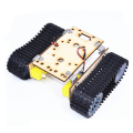 Miniatyrbilde 2 av 5: Robot Dobbeltlags Tank Chassis Byggeklosser Treplate Motor 3-9v Crawler Smart Bil Chassis Y