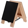 Miniatyrbillede 1 af 2: Kridt Etiketter Mini Stående Kridttavle Mini Bord Tavle Mini Kridttavle Stativ Mini Tavle Skilte Have Etiketter Sort 8.5X8.5X6.3CM Black 8.5X8.5X6.3CM