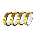 Miniatyrbilde 1 av 5: Gullmetalliserte Polyester Mylar Film Tape med Lim, Speiltape DIY Dekorativ Tape, Dekor Tape for Aksentvegg, (4, Gull, 3cm*5m)