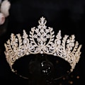 Miniatyrbillede 1 af 5: Dronning Krone Pandebånd Rhinestone Prinsesse Krone Hårtilbehør til Gallafest Fødselsdag