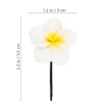 Pikkukuva 3 / 3: 10 kpl Auringonkukan Hiuspinnit Hiusasusteet Havaijilaiset Juhlatarvikkeet Frangipani Hiuspinnit Ranta Kukka Hiusasuste Valkoinen 5.5X3X1CM White 5.5X3X1CM
