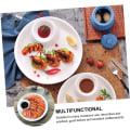 Miniatyrbild 5 av 5: Dip Serveringsset Delad Serveringsbricka Appetitfavoriter och Ostserveringsfat Fackbricka för Påsk, Jul, Snacks - 20,1 cm