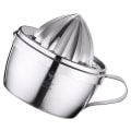Miniatyrbilde 2 av 3: Manuell Saftpresser Multifunksjonell Rustfritt Stål Appelsinjuicepresser Bærbar Sitrusfruktjuice Maskin Silver