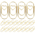 Miniatyrbillede 1 af 2: 100 stk. Strikke-Clips Pynt Fil Dokumenter Clips Kontor Dokumenter Clips Bog Læsning Clips Guld 2X1 Golden 2X1X0.1CM