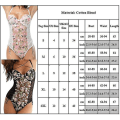 Miniatyrbilde 4 av 4: Sexy Mesh Bodystocking med Broderi for Kvinner S