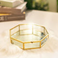 Miniatyrbilde 2 av 4: Glass Copper Geometry Oppbevaringskurver Boks Enkelhet Stil Hjem