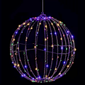 Miniatyrbilde 4 av 4: 40*40cm Julekule med LED-lys, Vanntette Lysende Julekuler for Utendørs Innendørs Fest Hage Tre Hagedekorasjoner