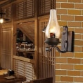Miniatyrbillede 5 af 5: Vintage Antik Nostalgisk Vægslampe Retro Vægslampe Indretning Vægskål Vægslampe Med Glas Skærm